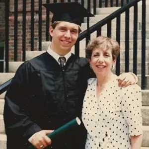 James Osborn and his mother.