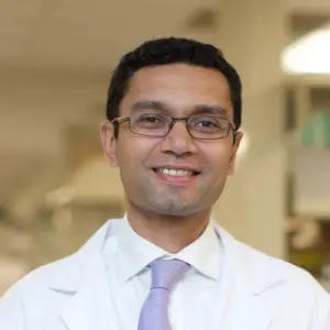 photo of Dr. Anoop Patel in a white coat