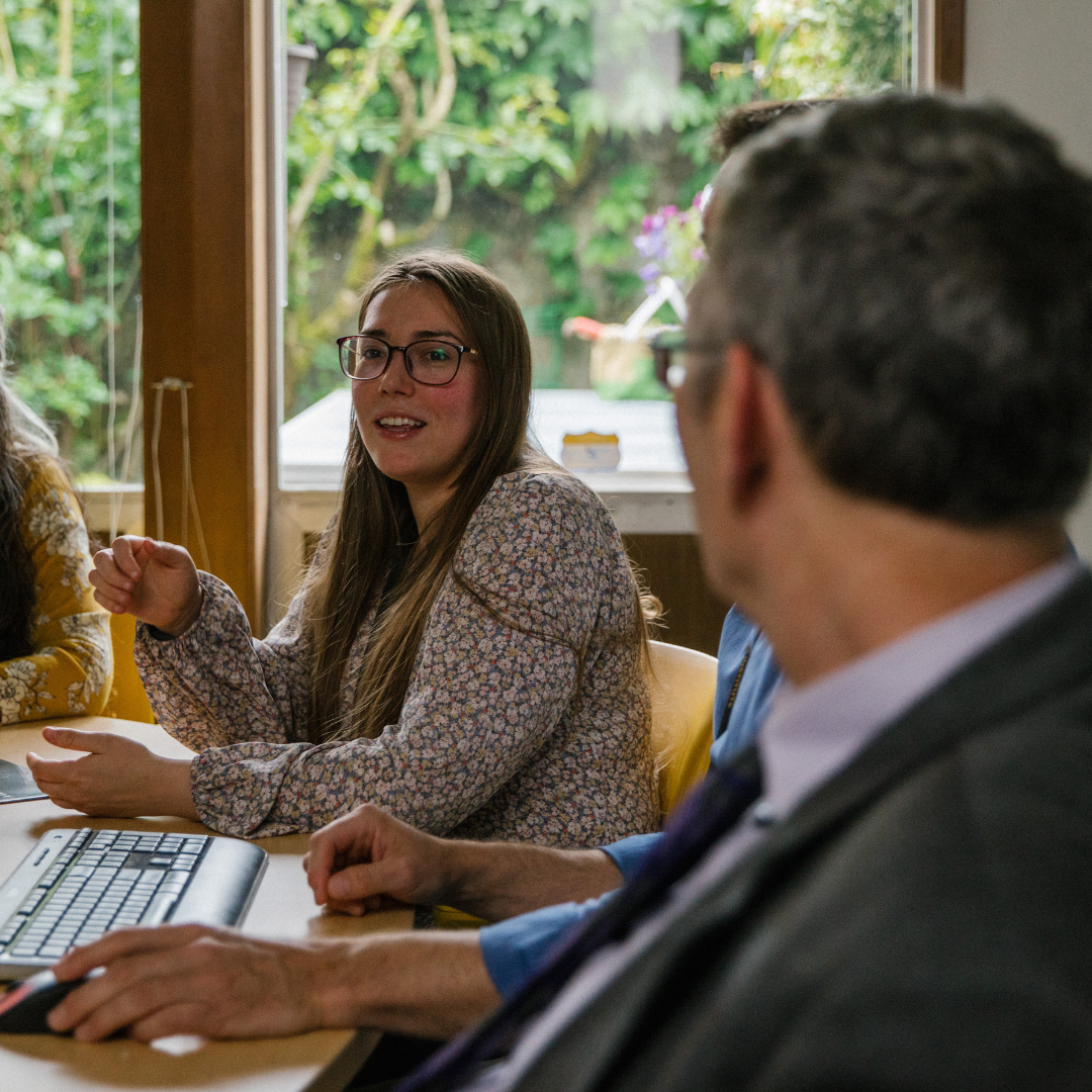 Clinicians participating in Project ECHO Dementia (Extension for Community Healthcare Outcomes), a learning model in which front-line care providers from around the state meet in a virtual conference room with an interdisciplinary panel of experts in memory loss and dementia.