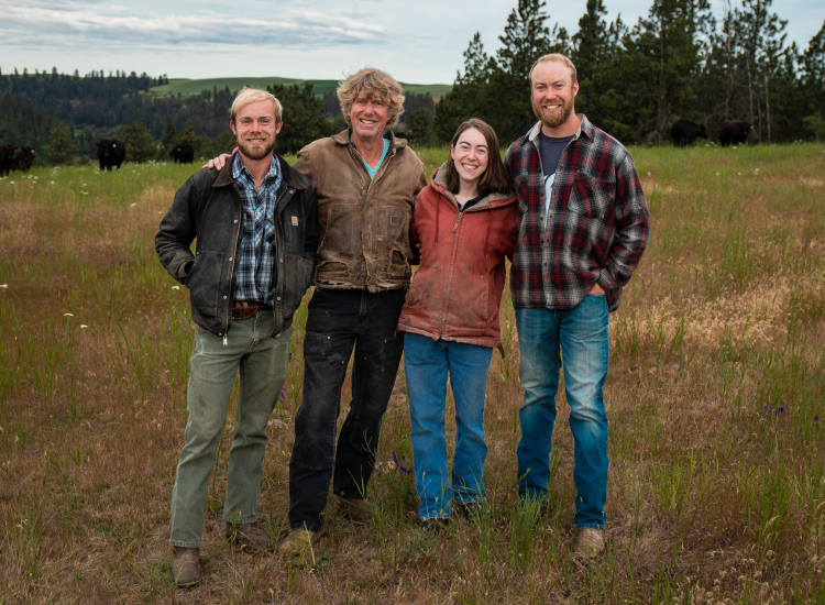 Pearl Griffiths with her family